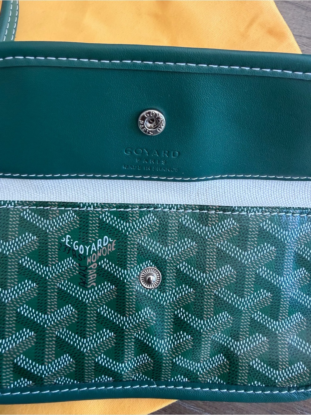 Green Tote with Matching Pouch - Picture 7 of 13